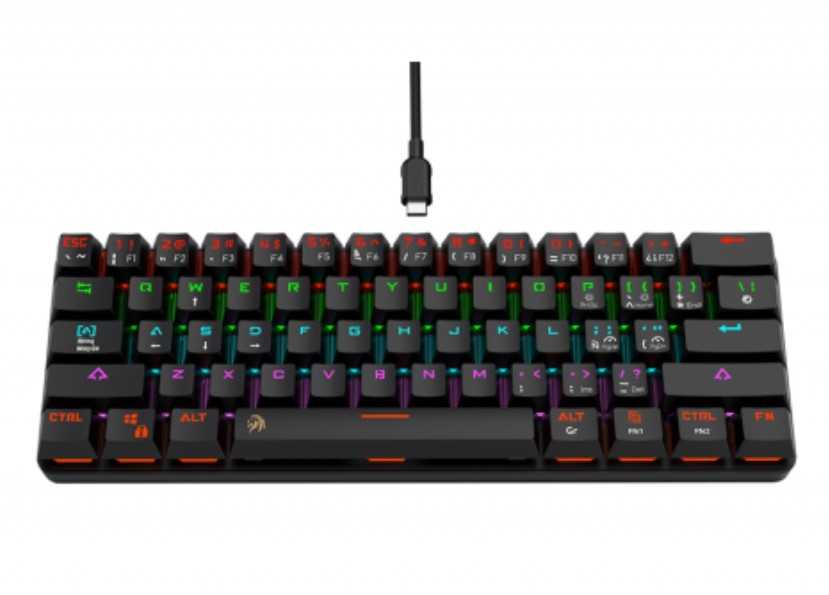 Netmak Nm-Dominate Teclado Gamer Mecanico 60% Negro