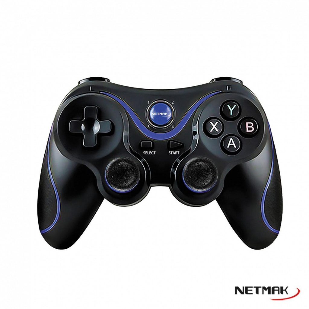 Netmak Nm-Nitro Joystick Gamepad Android Bt C/Soporte Para Playstation 3(Ps3), Playstation 4(Ps4), Nintendo Switch, Pc Y Android