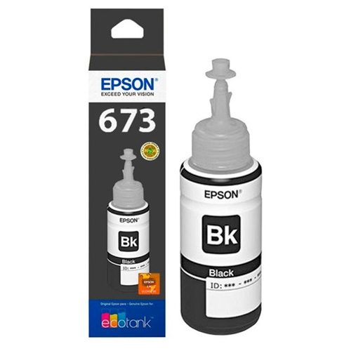 Tinta Epson Original T673 / L800 / 70Ml. Negro