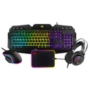 Sentey Combo Gamer Rgb 4 En 1 Gs-5850 Teclado Mouse Auricular Pad 