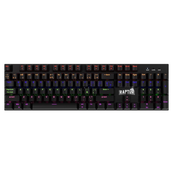 Raptor Gamer Teclado Fireclaw M104 Mecanico Retroiluminado Switch Red Outemu
