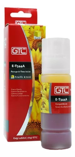 Gtc Tinta Alternativa Epson 544 Amarillo Serie L Sistema Continuo Ink Jet 70Ml L3110 L3150 L5190
