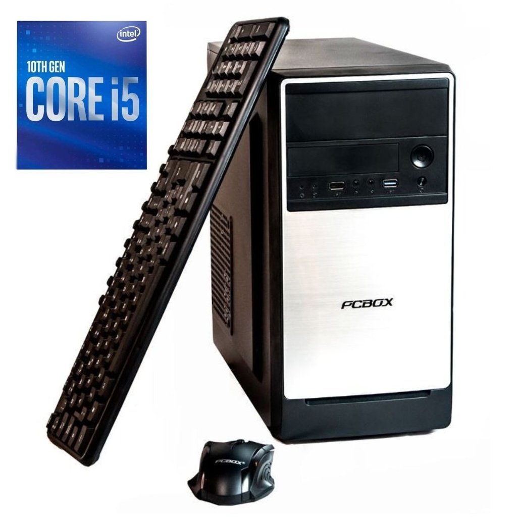 Pc Armada Pcbox Amd Intel Core I5 10400 8Gb Ssd 240Gb Kit Teclado Mouse