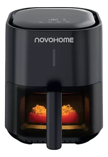 Novohome Nh-Af04N Air Fryer Freidora 4.5 Lts Con Ventana Visor Black