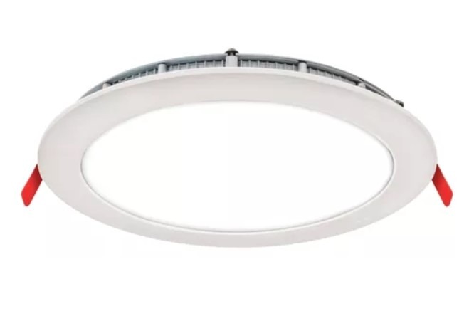 Novoled Nov-Per12F Plafon Panel De Embutir Redondo 12W Blanco Frio 6500K 