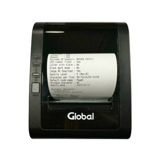 [10391] Global Impresora Termica Comandera Tp-Pos80-Usb-+Et 80Mm Usb 2.0 + Ethernet Red + Rj11 203Dpi - 300Mm/S Con Fuente 220V