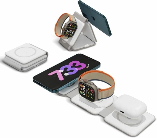 [10505] Xaea Cargador Wireless Magnético Tounix Estación De Carga 3 En 1 25W Carga Rápida Mods-724