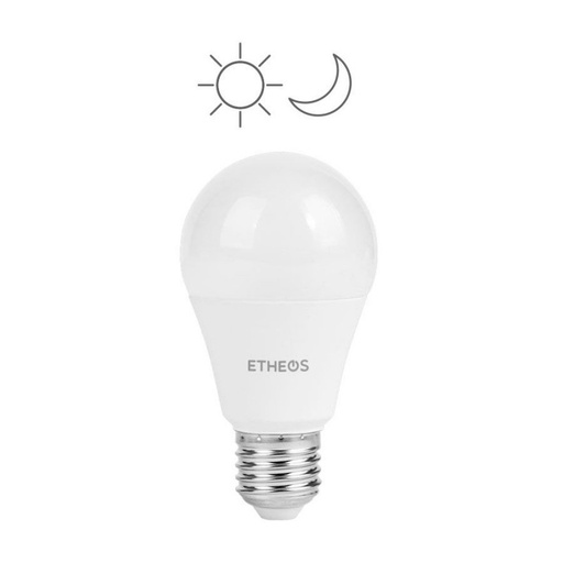 [10517] Etheos Lámpara Led 9W Con Sensor De Luz Lam09Ma Frío 6500K E27