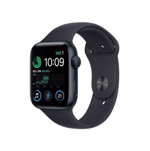 [10587] Apple MRG63LL/A Watch SE 2nd Gen GPS + Cell 40mm Midnight Aluminum Sport Band S/M