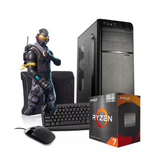 [10621] Pc Pcbox Amd Ryzen 7 5700G, 32Gb, Ssd 1Tb Sin Sistema, Kit Teclado, Mouse