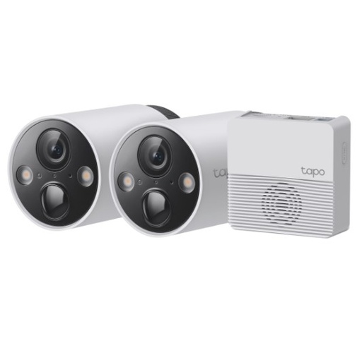 [10630] Tplink Tapo c420s2 Sistema de 2 camaras ip wifi a bateria externas day/night 2K + HUB