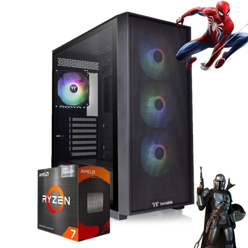 Pc Gamer Armada Am4 Ryzen 7 5700G 32Gb Ram M.2 500Gb Gabinete H390 C/Fuente 750W 80 Plus Bronze Sin Sistema