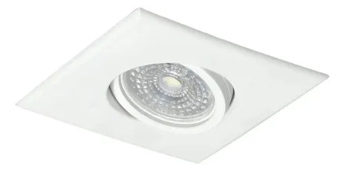 [10723] Sixelectric Spot Embutir Movil Para Dicroica Cuadrado Blanco 10Cm (Zocalo Y Lámpara No Incluidas)