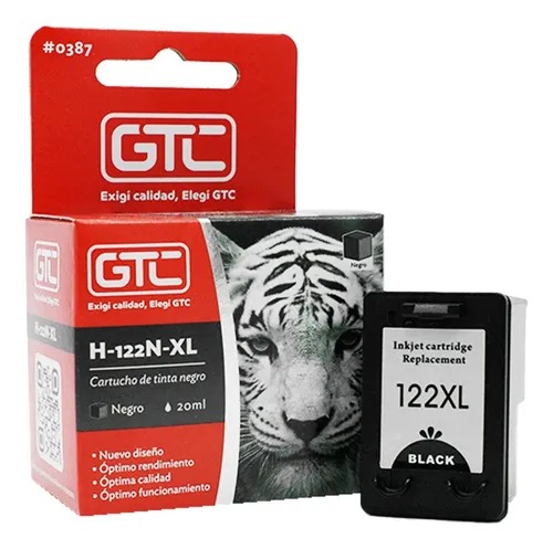 [10769] Gtc Cartucho De Tinta 122N Xl Negro Alternativo 20Ml