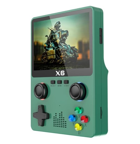 Consola de juegos portatil x6 + de 4200 juegos HD Nintendo Sega Family Mame Conexion TV Portatil recargable MODS-C05 - ST - 10K