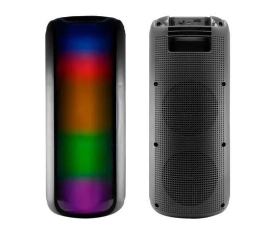 [10966] Only Kromer Parlante Bluetooth 5" X 2 Fm Radio Bt Luces Rgb