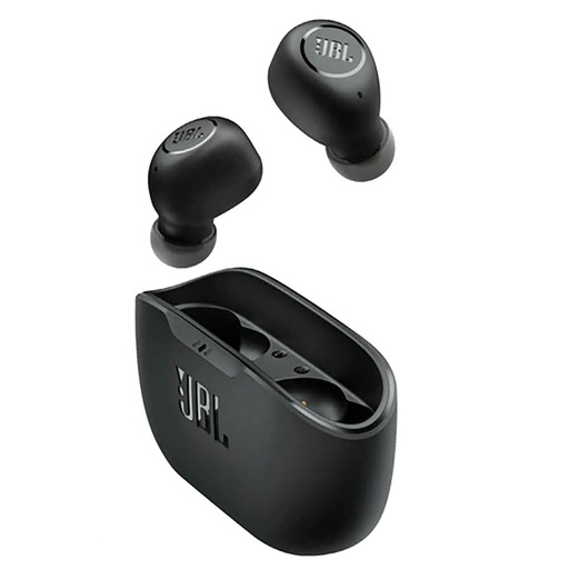 [11052] Auricular In Ear Jbl Vibe Buds 2 Earbuds Black Cancelación De Ruido Ip54 40Hs 