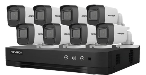[11162] Combo Hikvision Dvr 8 Canales + 8 Camaras Bullet Full Hd