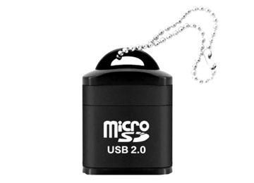 [11210] Lector De Memorias Usb 2.0 Mini Microsd En Bolsa Tp-17815