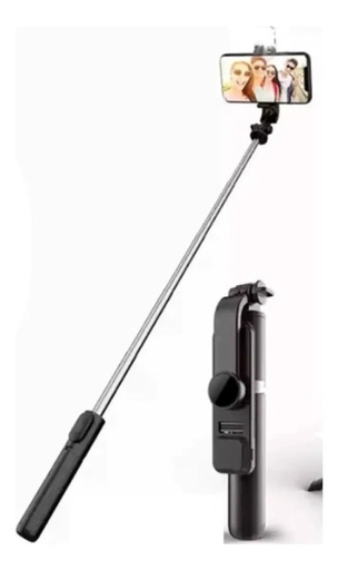 [11296] Soporte Celular Palo Selfie Tripode Bluetooth Con Flash R1S Varios Colores