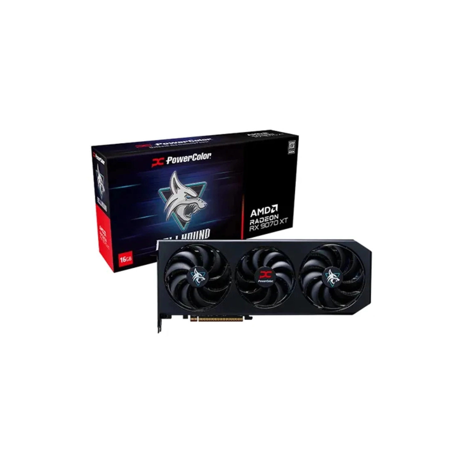 [PCPDVH9070XT16G] Placa De Video Powercolor Hellhound Amd Radeon Rx 9070 Xt 16Gb Gddr6