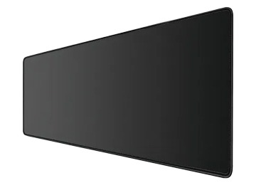 [11455] Pad Mouse Jng Xl 30X80 Cm Antideslizante Bordes Cocidos Negro En Bolsa