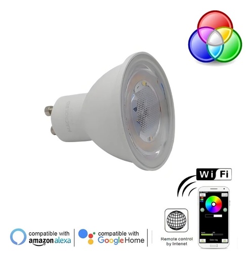 [11547] Macroled Smart Mcds5 Dicroica Led Smart 5W Gu10 Rgb