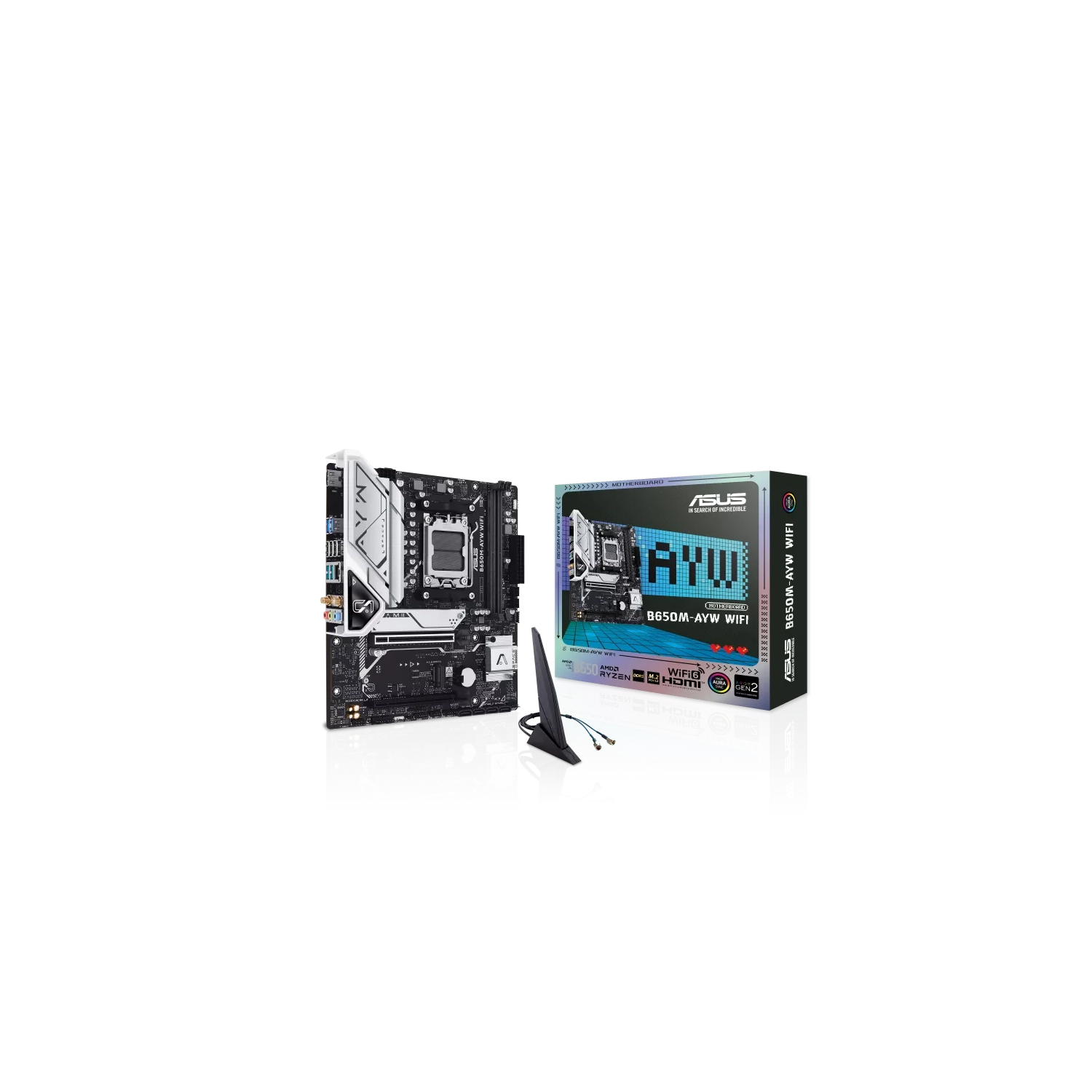 [ASUMOT90MB1KI0M] Motherboard Asus B650M-Ayw Wifi Am5 Ddr5