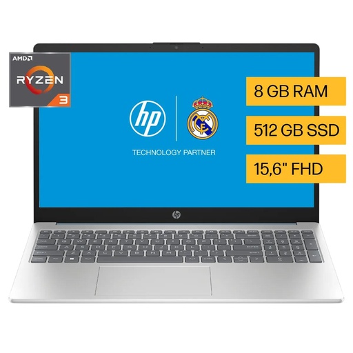 [74749] Notebook Hp 15-Fc0235La R3-7320U 8Gb 512Gb 156 Fhd W11Hsl (B9Tn9Laac8)