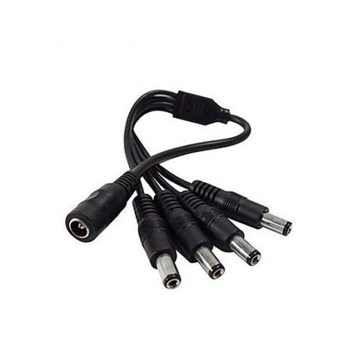 [19313] Cctv Cable Derivador de Alimentacion - 1 Entrada Hembra x 4 Salidas Macho