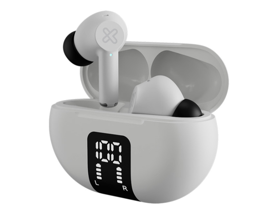[77779] AURICULAR KLIPXTREME EDGEBUDS CANC SONIDO C IND LED  22HS  TWS IPX4 BLANCO  (KTE-755WH)