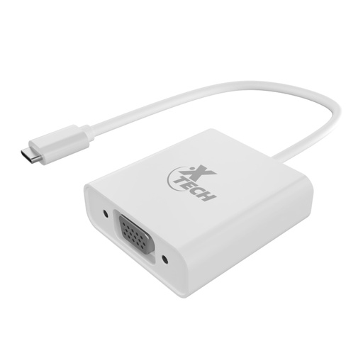 [61661] Adaptador Xtech Usb Tipo C Macho a Vga Hembra (Xtc-551)