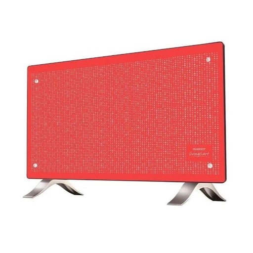 [68163] VITROCONVECTOR PEABODY PE-VC20RR - RAYAS ROJO 2000W C ELECTRONICO PIE DE PLÁSTICO