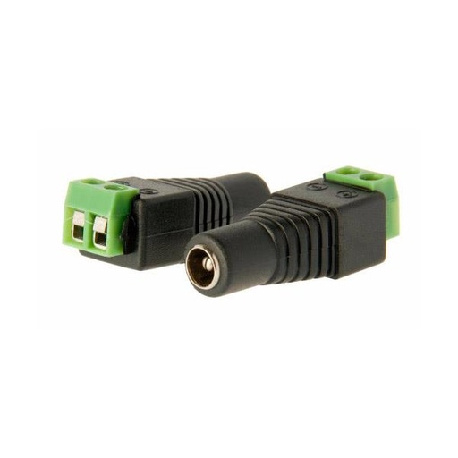 [15687] Cctv conector Jack hembra a tornillo para alimentación