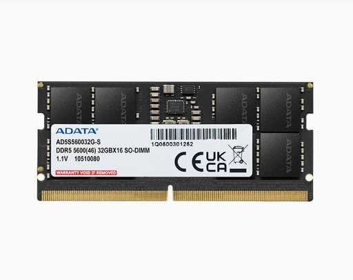 [73702] Memoria Sodimm Adata Ddr5 8Gb 5600Mhz Blister (Ad5S56008G-S)