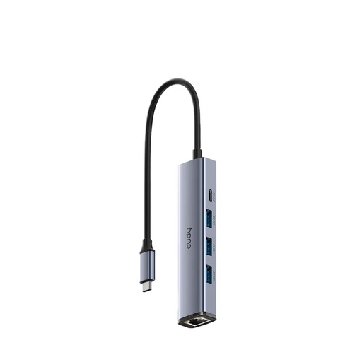 [76863] CONCENTRADOR CUDY USB 5 EN 1 CON GBE (UH605)