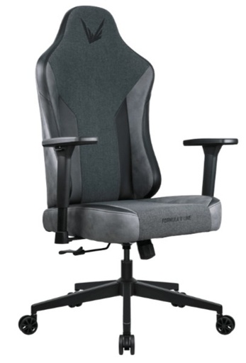 [75656] SILLA GAMER FORMULA V LINE RYVO FABRIC LIGHT BLACK (4711401663058)