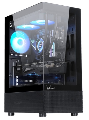 [75082] GABINETE FORMULA V CRYSTAL Z1 BLACK AR