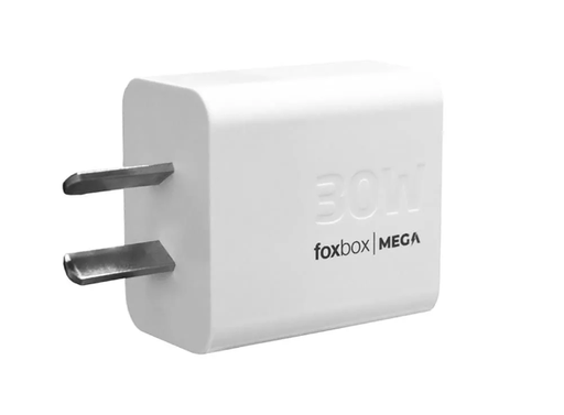 [68333] CARGADOR FOXBOX GAN MEGA 30WATTS SIN CABLE BLANCO(7993)