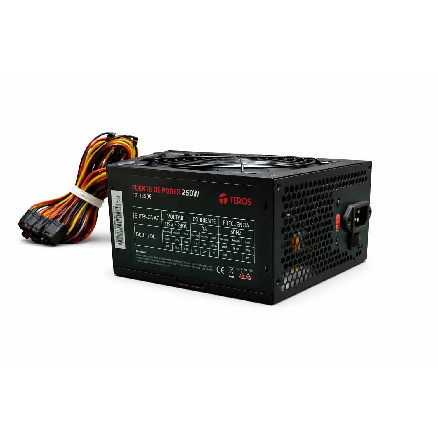 [112921] Fuente Teros Te-1330S 250W Standard Atx 3.1