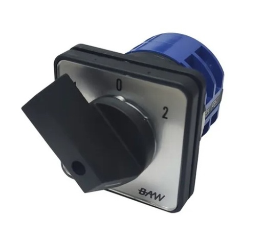 [5030] Baw Sr32/013 - Interruptor Rotativo 3 Pos 2 Vias 32A 380V 64X64 Mm