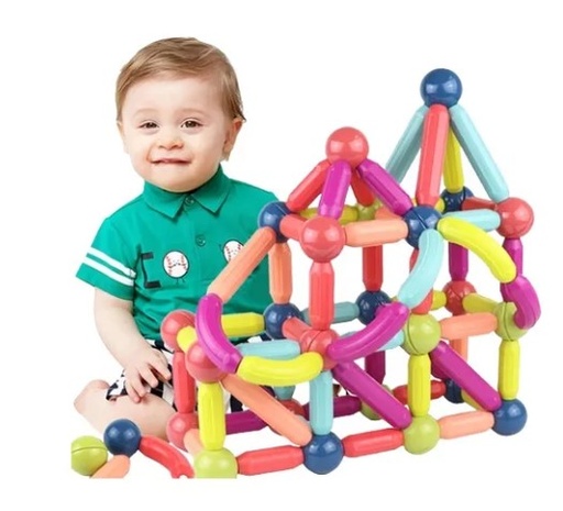 [9643] Juego Magnetico Jr X 64 Piezas Bloques Magneticos +2