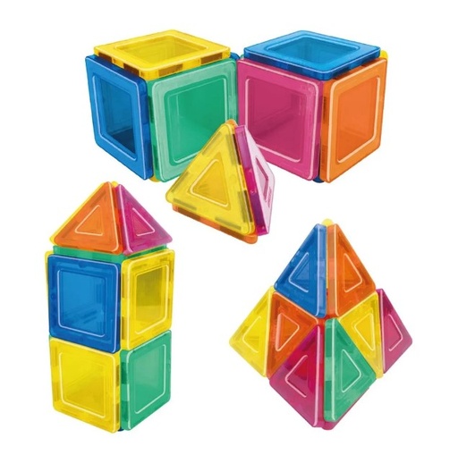 [9644] Juego Playmags Bloques Magneticos X 20 Piezas 