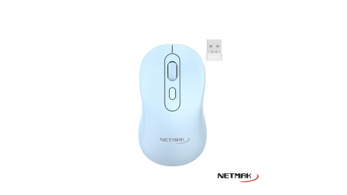 [9250] Netmak Mouse Nm-M640B 2.4Ghz + Bt Recargable Azul