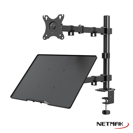 [8726] Netmak Nm-St26 Soporte Para Monitor Y Notebook
