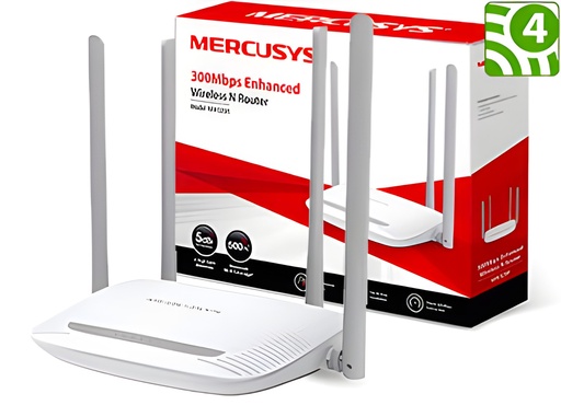 [7618] Router Wifi Mercusys Mw325R 300Mbps N 4 Antenas By Tp-Link