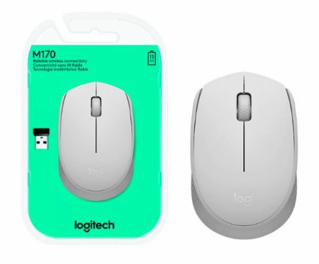[8778] Logitech Mouse Wireless Inalambrico Usb M170 White