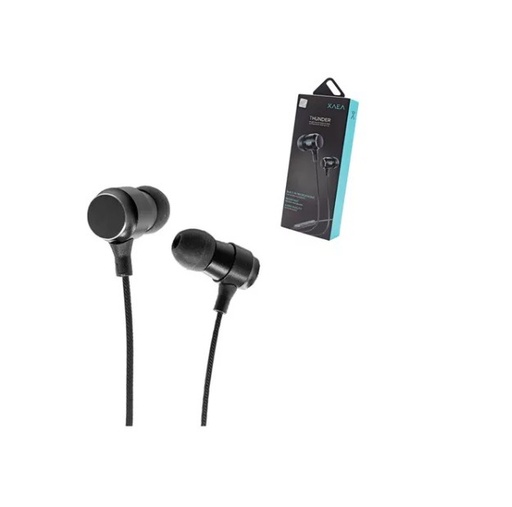 [10273] Xaea Auricular 3,5mm Thunder Manos Libres Mod39 1,20Mts Con Micrófono
