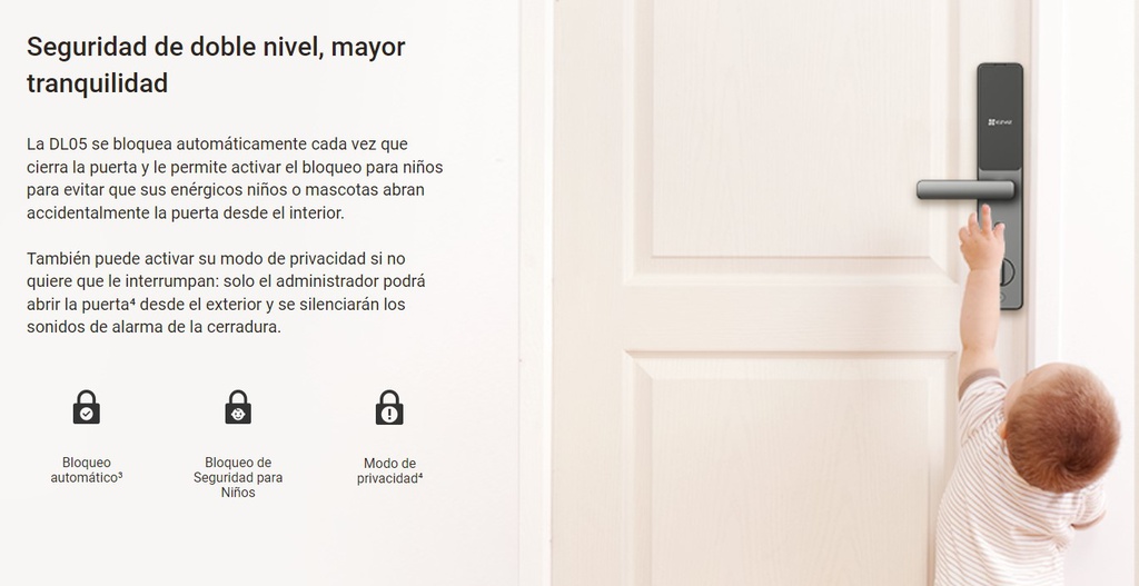 EZVIZ CS-DL05-R200 CERRADURA SMART EXTERIOR HUELLAS TARJETA APP