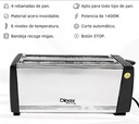 DINAX TTM1400 TOSTADORA 1400W - 4 RODAJAS DE PAN